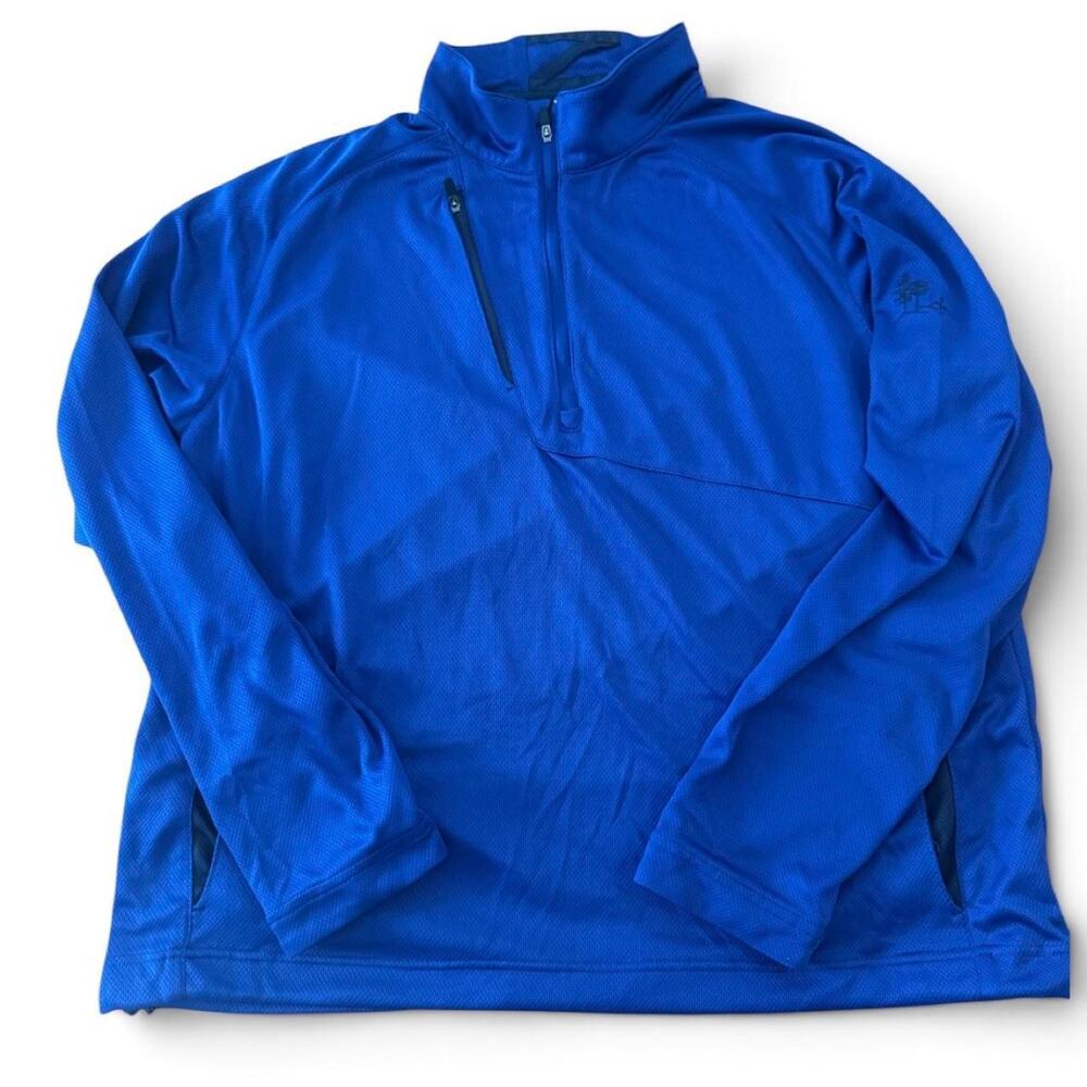 Zero Restriction Tour Series Blue 1/4 Zip Golf Pullover – XL